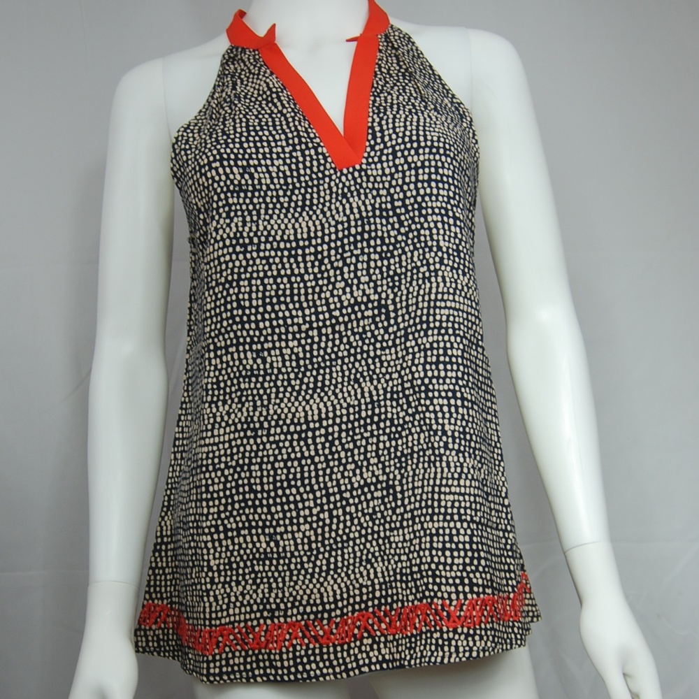 NWT THML Sleeveless Embroidered Dot Top